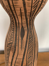 Load image into Gallery viewer, Lee Rosen for Design-Technics Terracotta Lamp with Incised Black Design