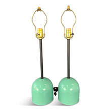 Load image into Gallery viewer, 1990s Post Modern Mint Green Table Lamps in the Style of Michele De Lucchi - a Pair
