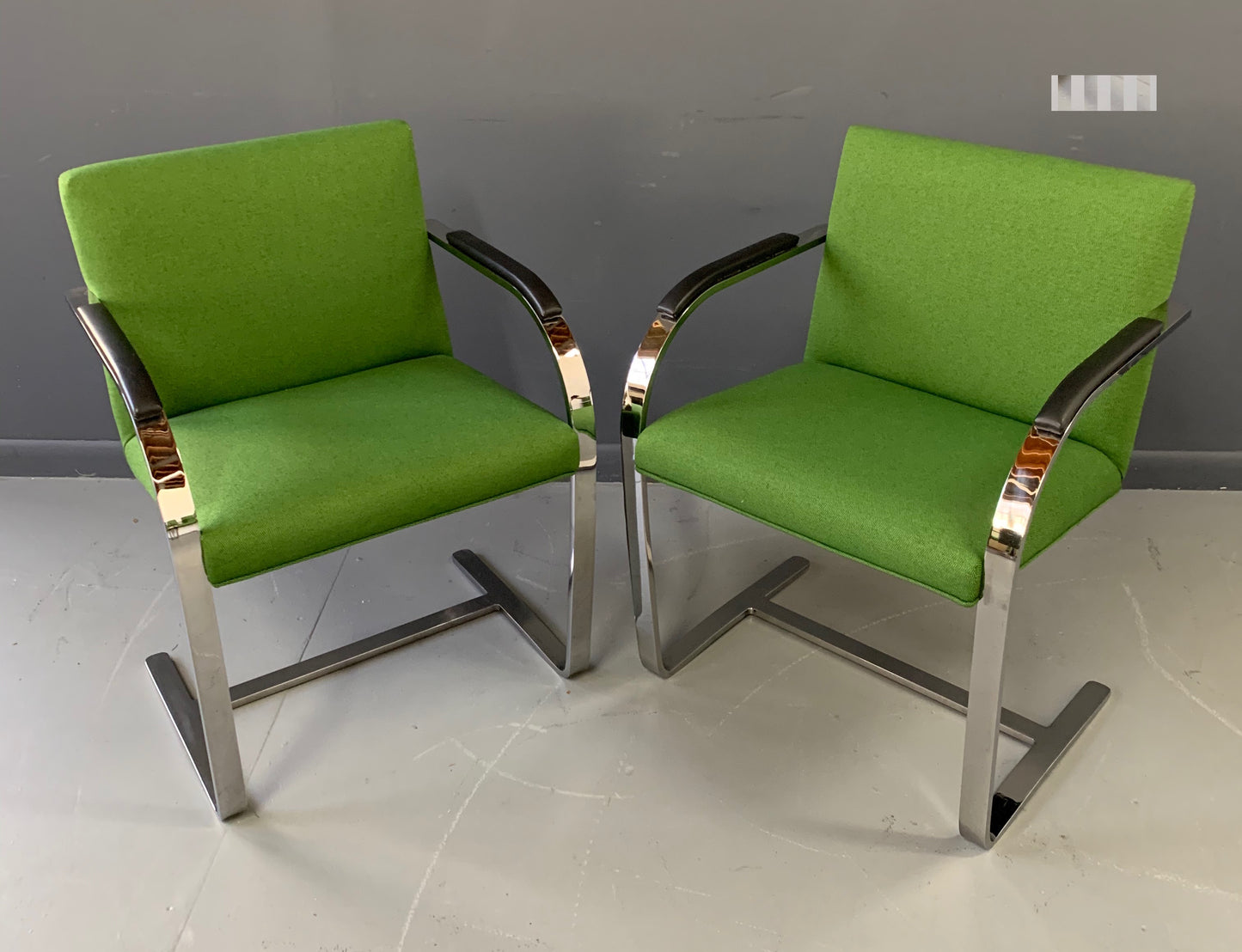SOLD – Brno Style Armchair Pair with Chrome Frame, A Mid Century Masterpiece
