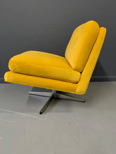 Load image into Gallery viewer, Mid Century Swivel Chair in Marigold Velvet