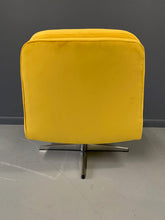 Load image into Gallery viewer, Mid Century Swivel Chair in Marigold Velvet