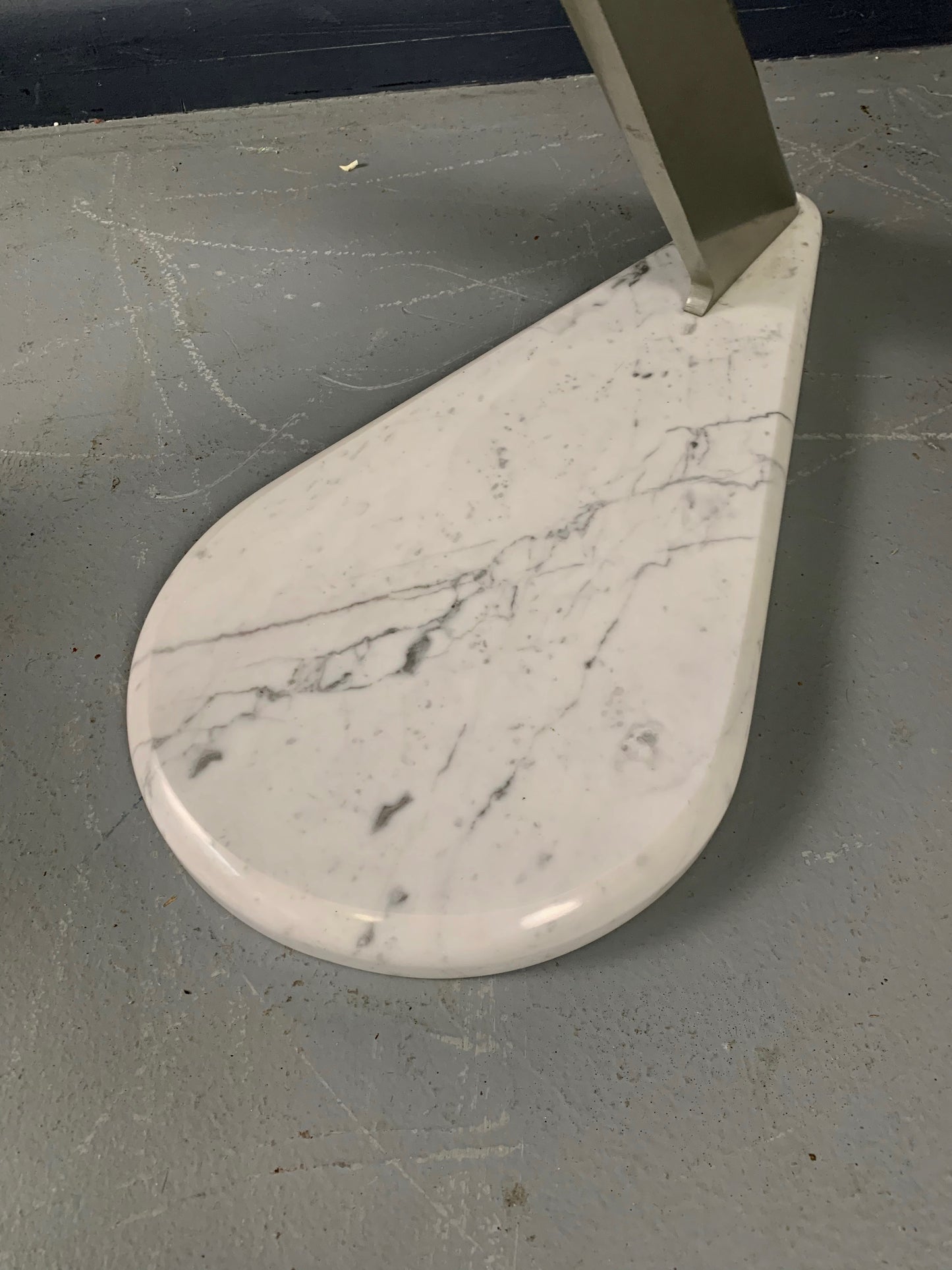 SOLD – Postmodern Marble and Glass Drinks Tables by Bruce Kaiser of Kaiser Newman