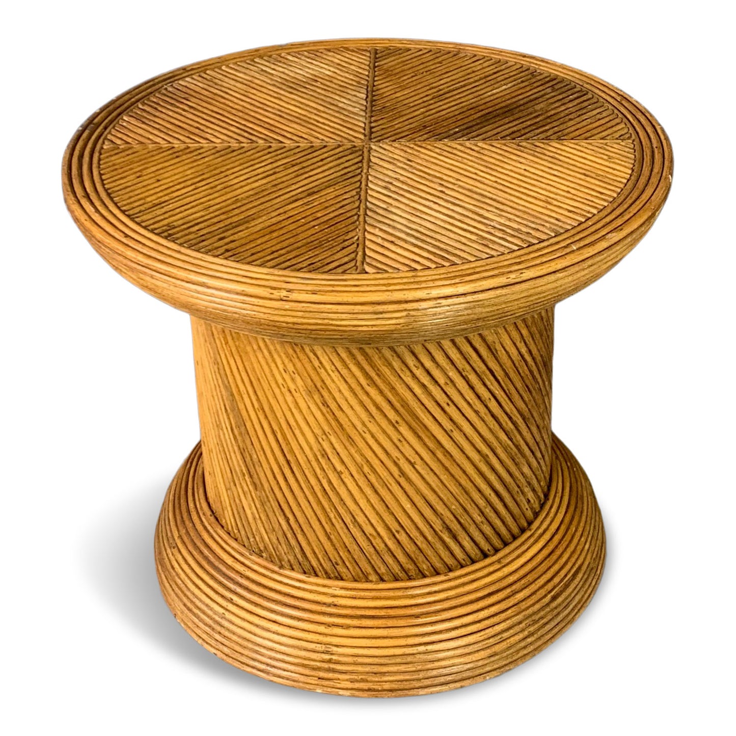 SOLD – Pencil Reed Coffee/Side table Mid Century Crespi Inspired