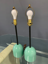Load image into Gallery viewer, 1990s Post Modern Mint Green Table Lamps in the Style of Michele De Lucchi - a Pair