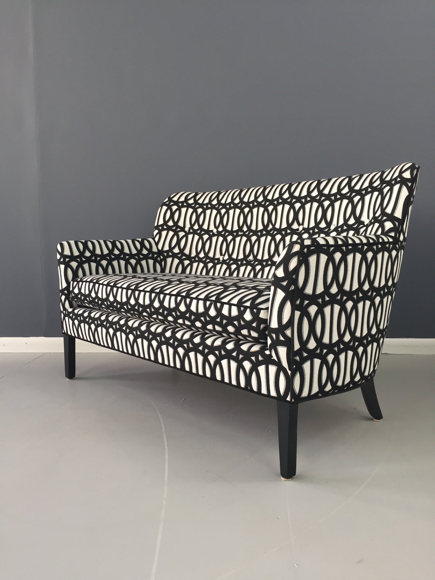 Mid Century Loveseat in the Manner of Frits Henningsen