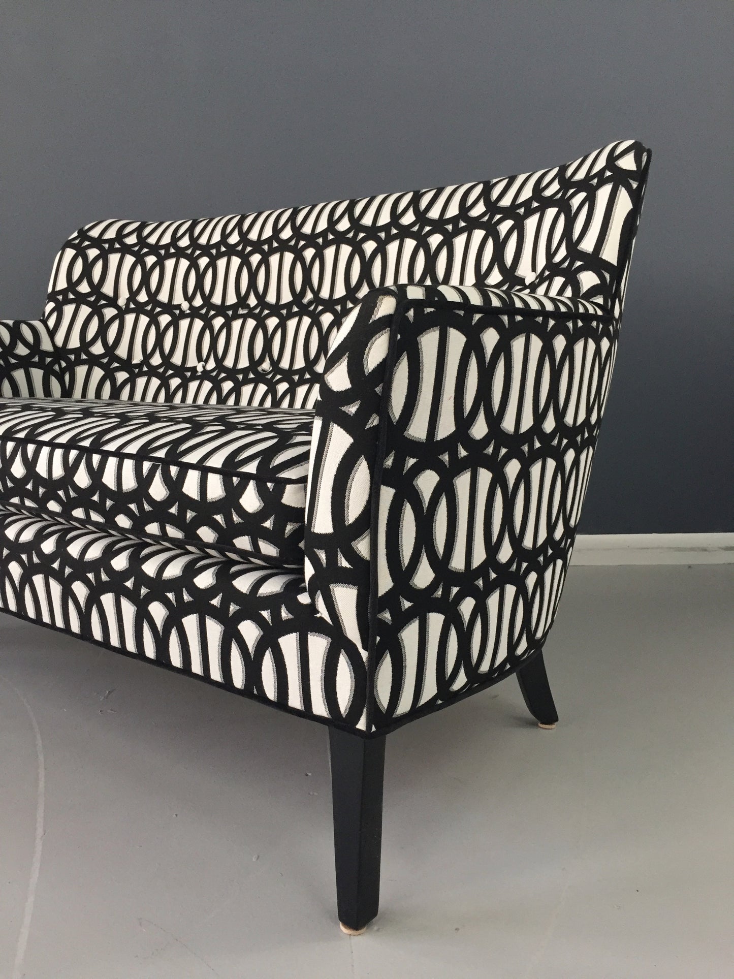 Mid Century Loveseat in the Manner of Frits Henningsen