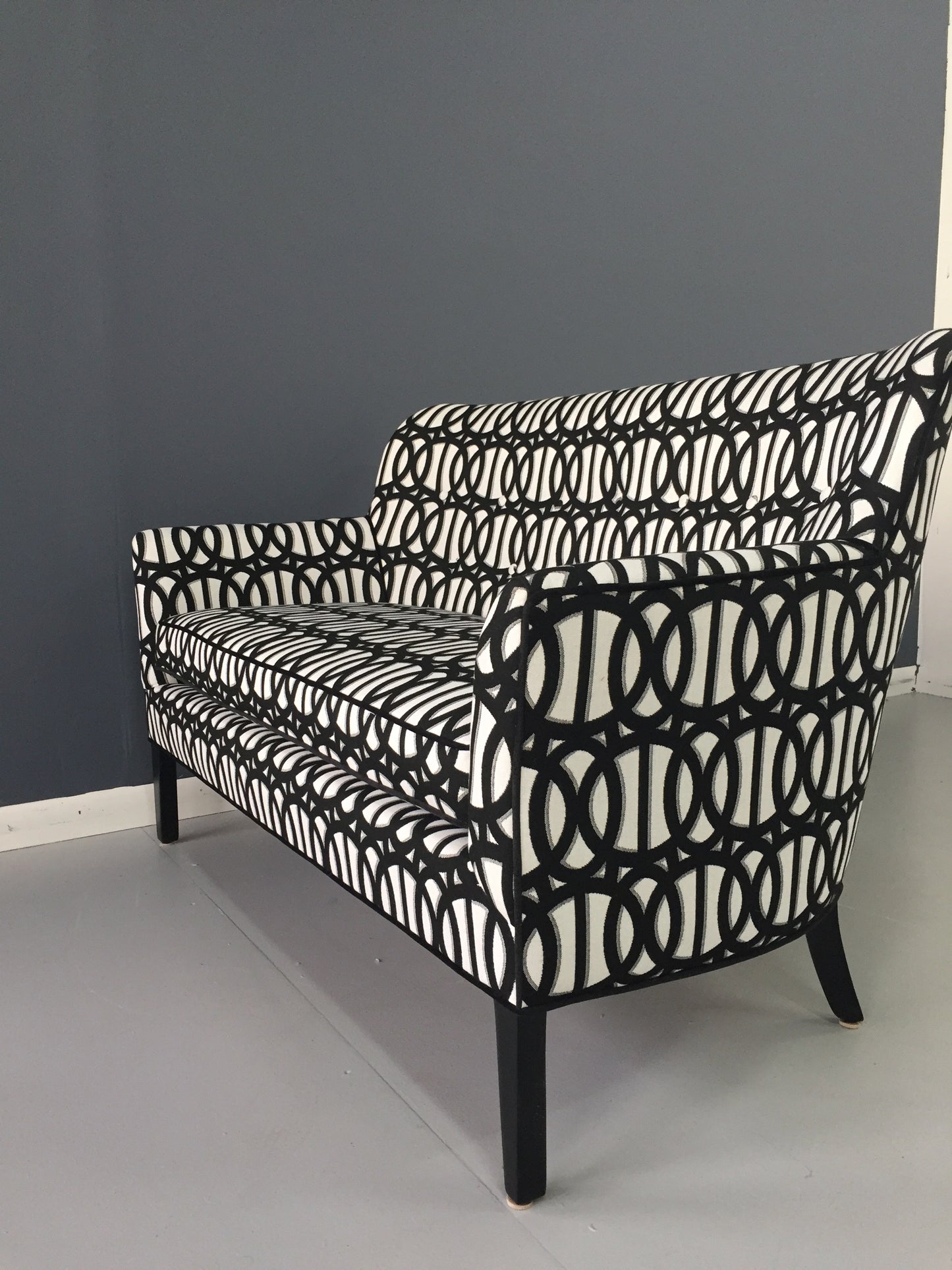 Mid Century Loveseat in the Manner of Frits Henningsen