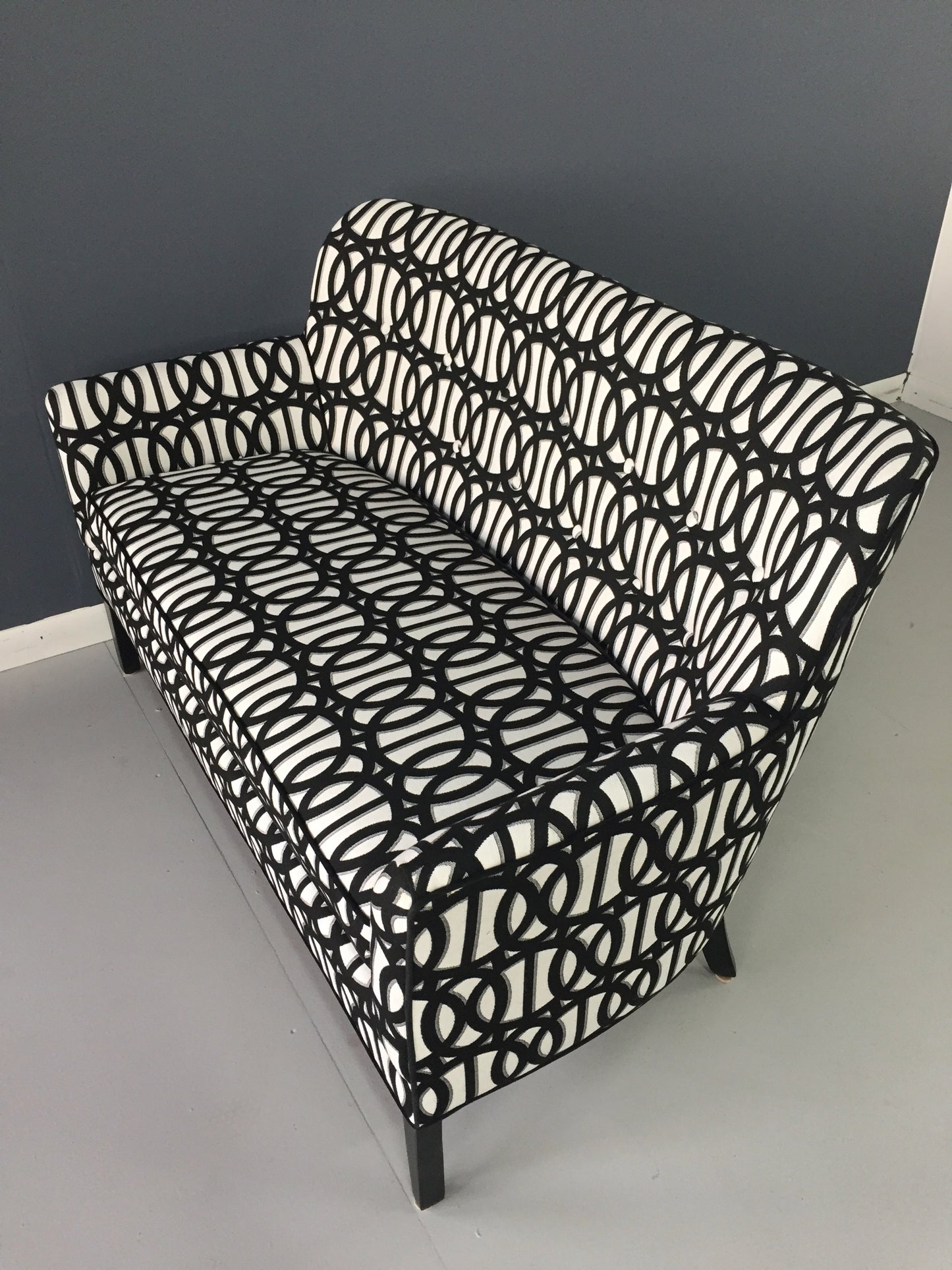 Mid Century Loveseat in the Manner of Frits Henningsen