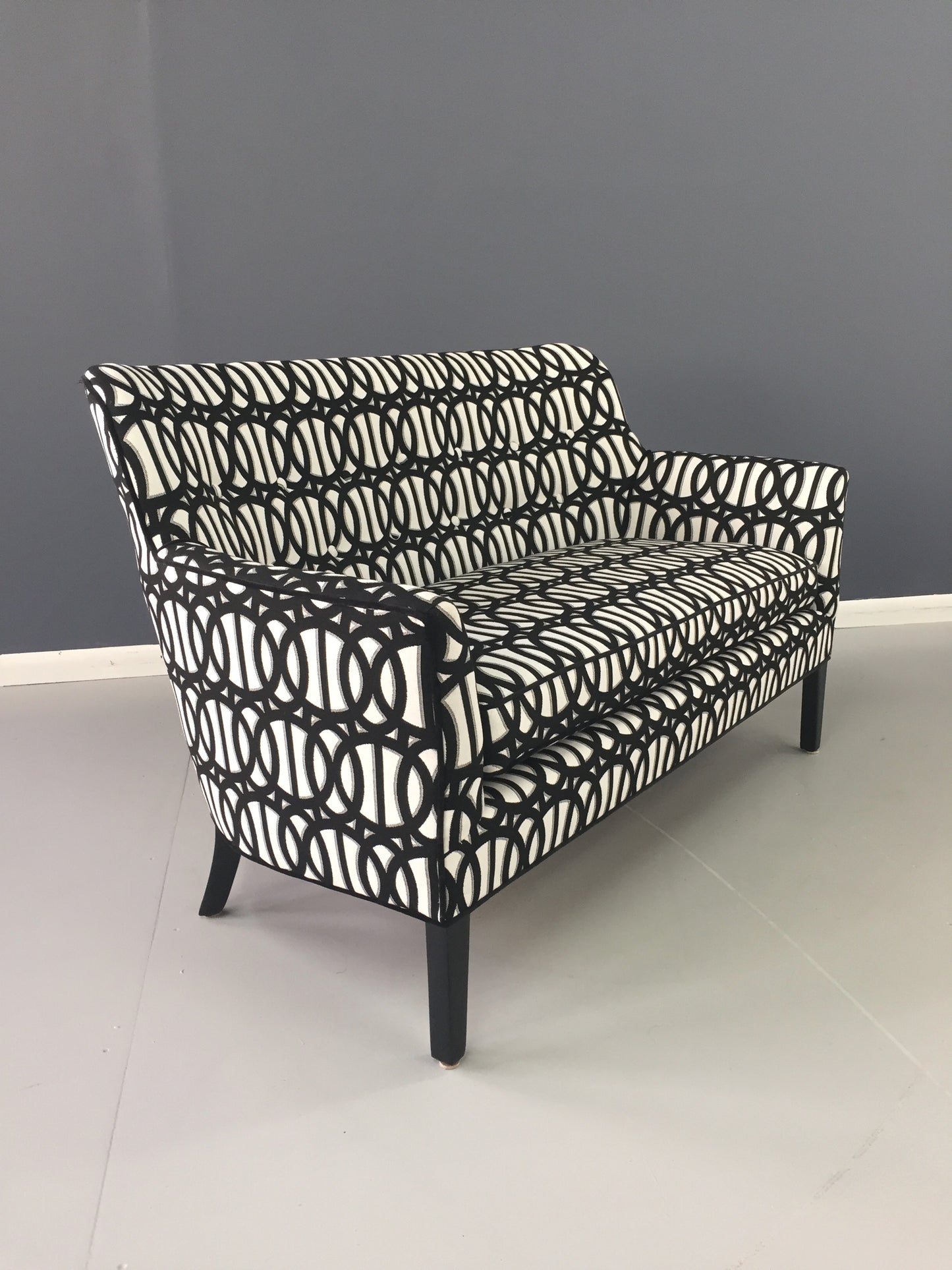 Mid Century Loveseat in the Manner of Frits Henningsen
