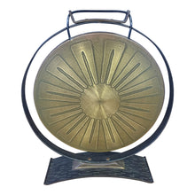 Load image into Gallery viewer, Brutalist Brass Gong in the Mid Century Style