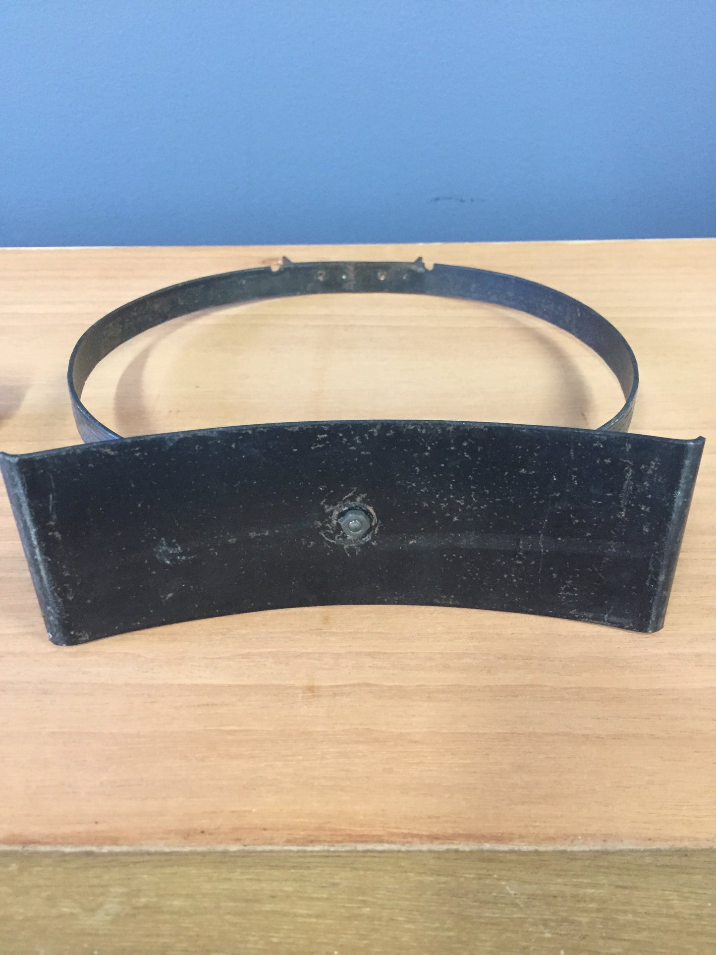 Brutalist Brass Gong in the Mid Century Style