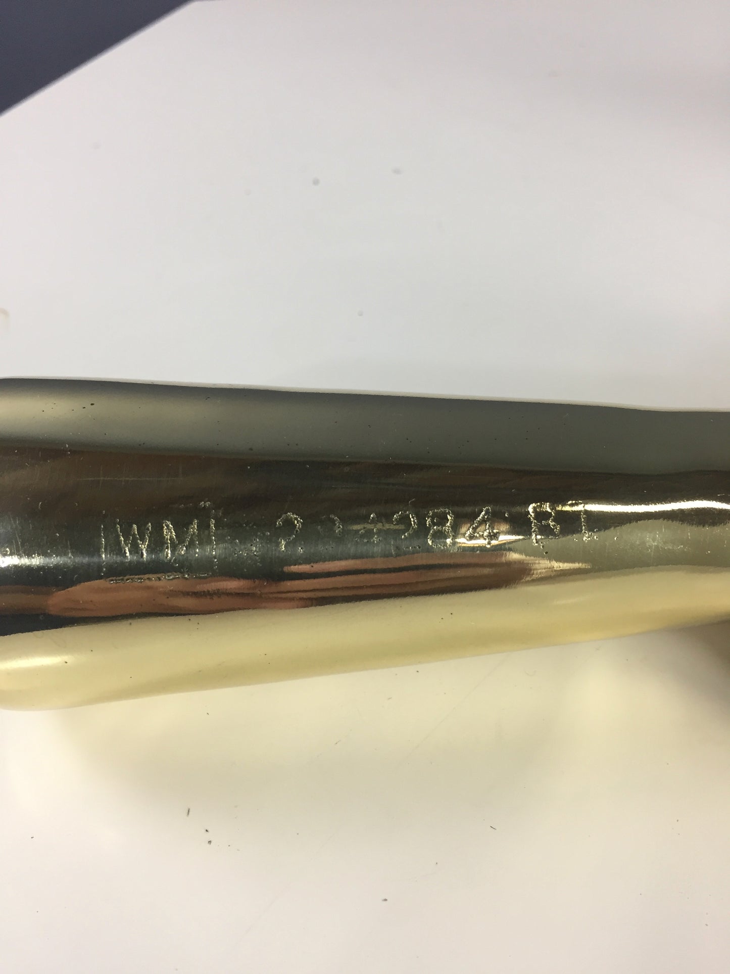 Brassed Pair of WWll Era Mortar Shell Paperweights or Bookends Mid Century