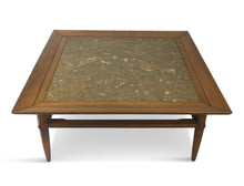 Load image into Gallery viewer, Tomlinson Marble and Pecan Mid Century Coffee Table