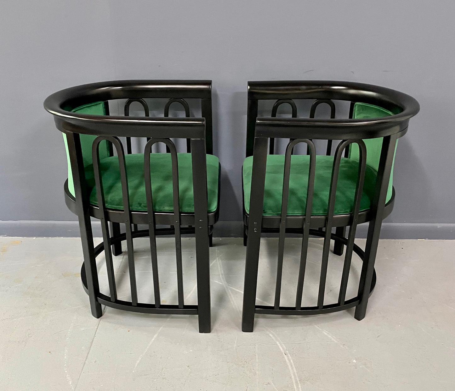 SOLD – Josef Hoffman Pair of Vienna Secessionist Bentwood Arm Chairs for J & J Kohn