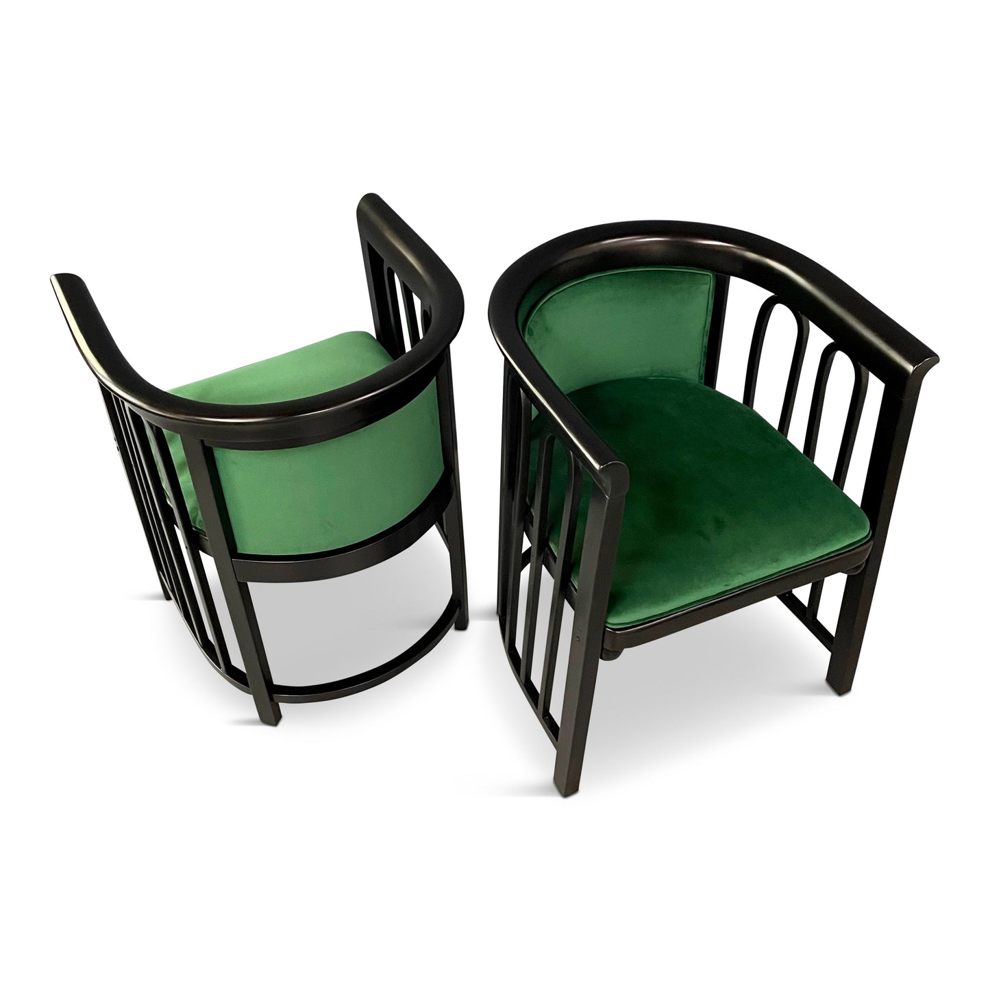 SOLD – Josef Hoffman Pair of Vienna Secessionist Bentwood Arm Chairs for J & J Kohn