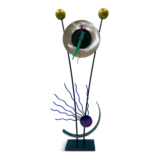 Post Modern Sculptural Clock in the Style of Sottsass