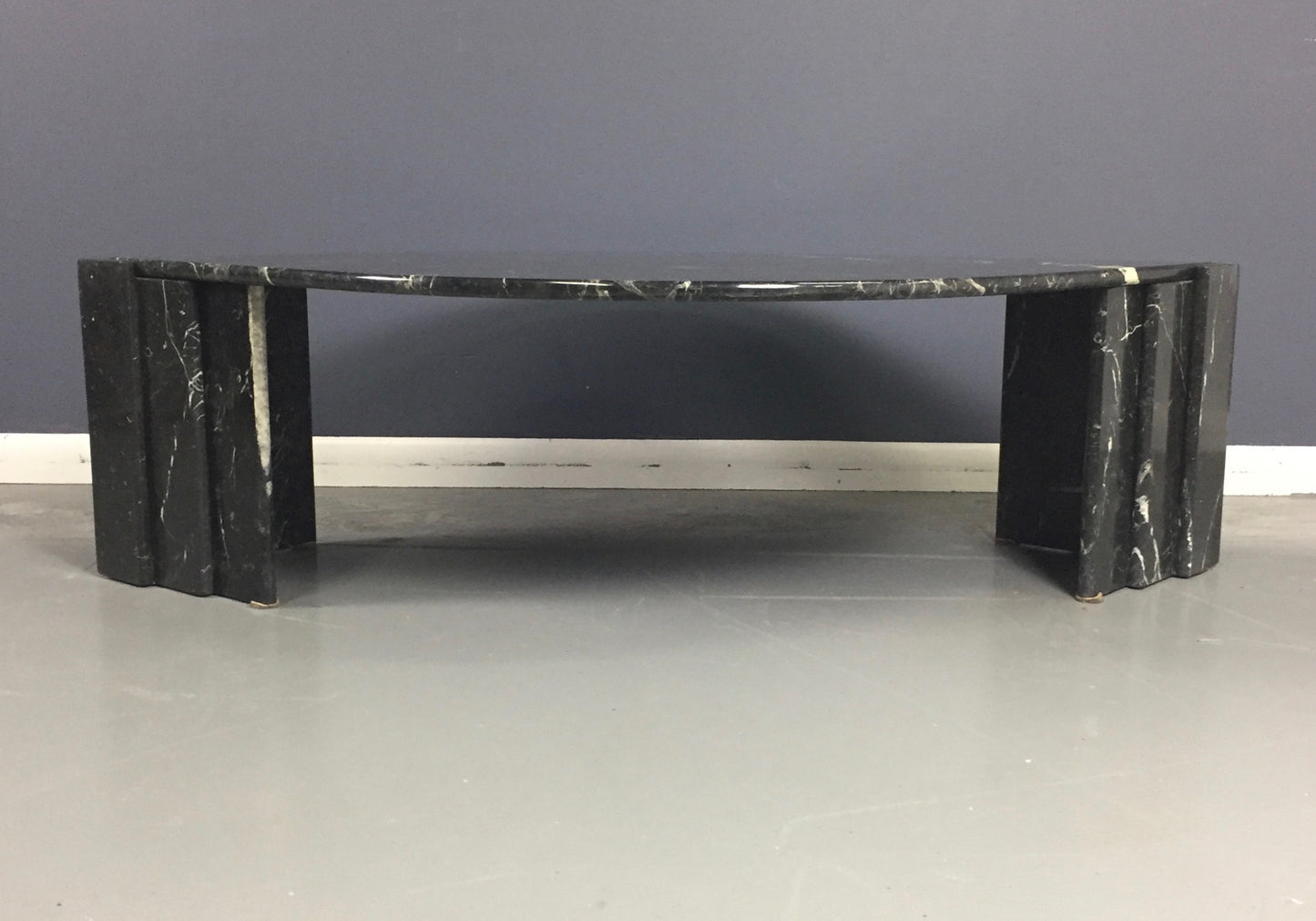 Marble Black and White Cocktail Table Made in Italy Midcentury