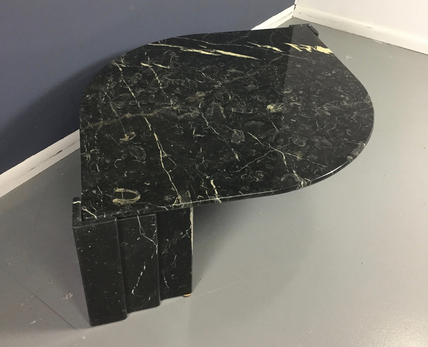 Marble Black and White Cocktail Table Made in Italy Midcentury