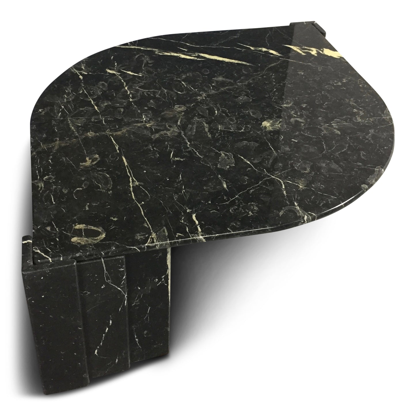 Marble Black and White Cocktail Table Made in Italy Midcentury
