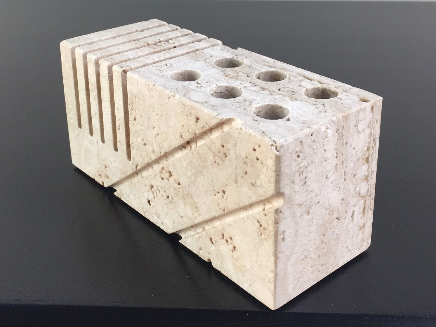Fratelli Mannelli Travertine letter holder