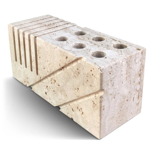 Fratelli Mannelli Travertine letter holder