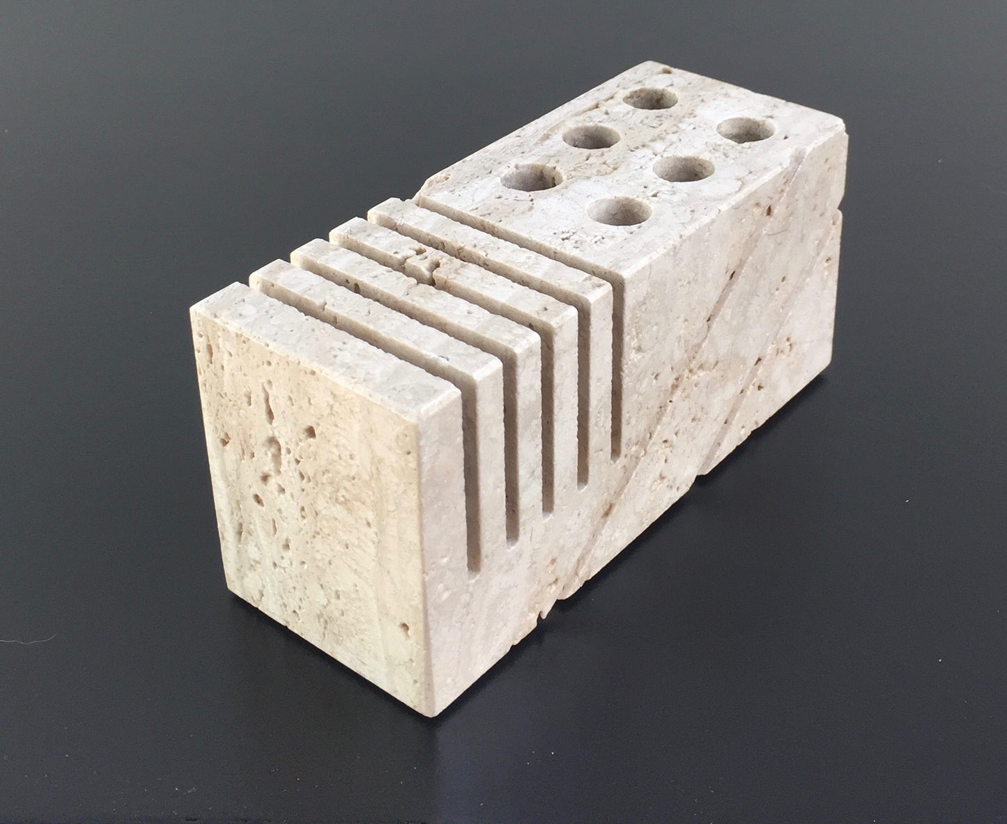 Fratelli Mannelli Travertine letter holder