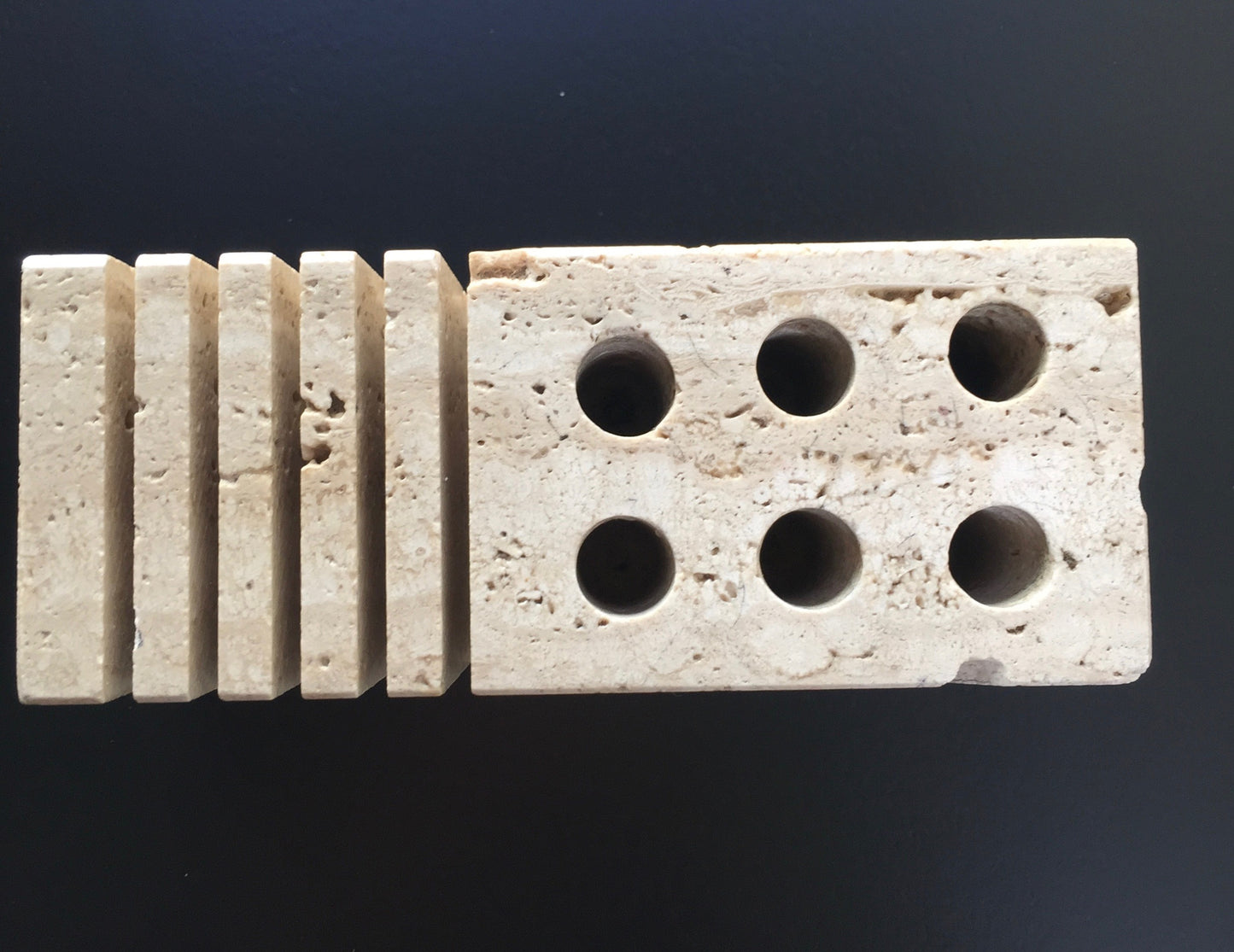 Fratelli Mannelli Travertine letter holder