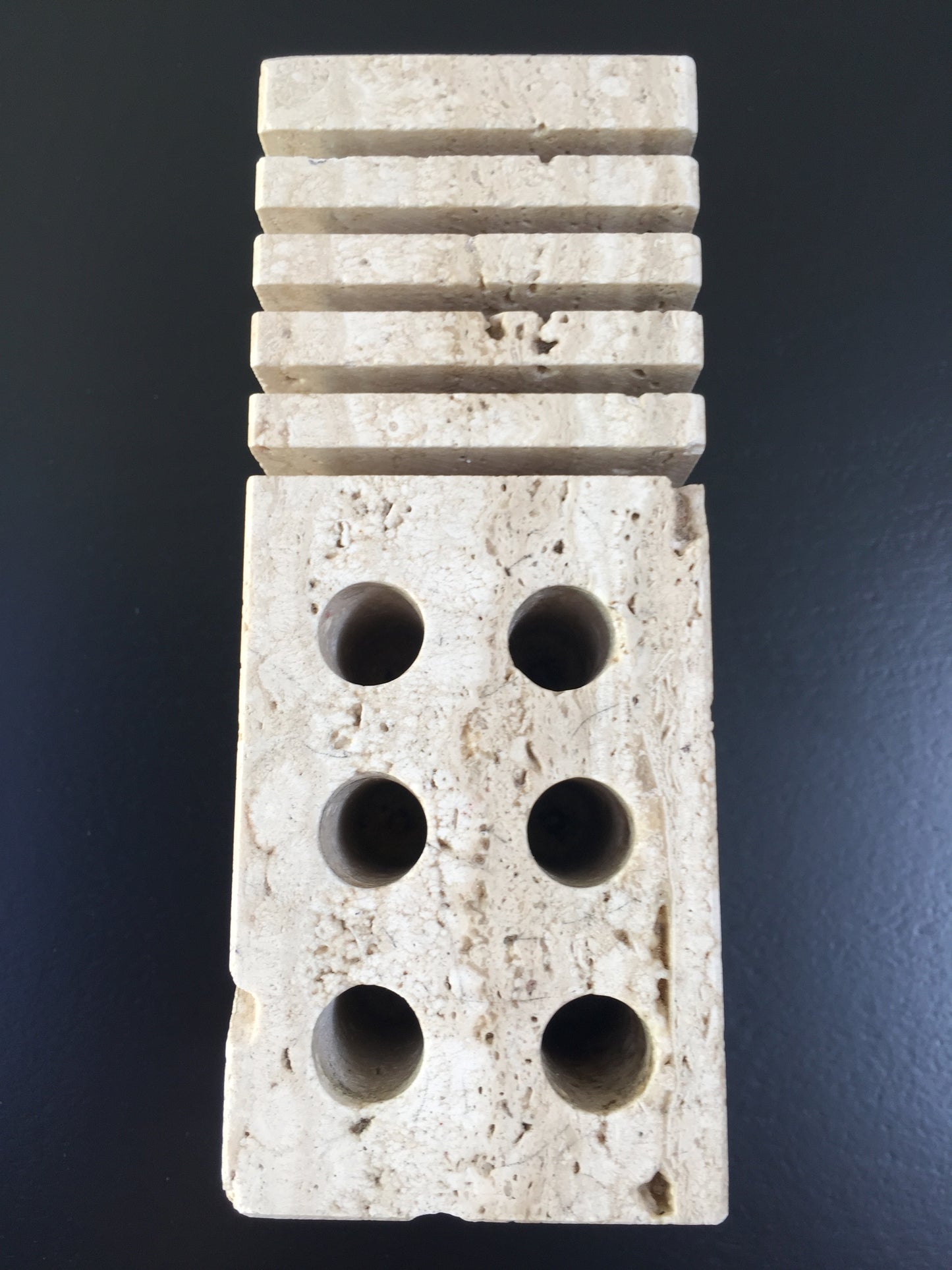 Fratelli Mannelli Travertine letter holder