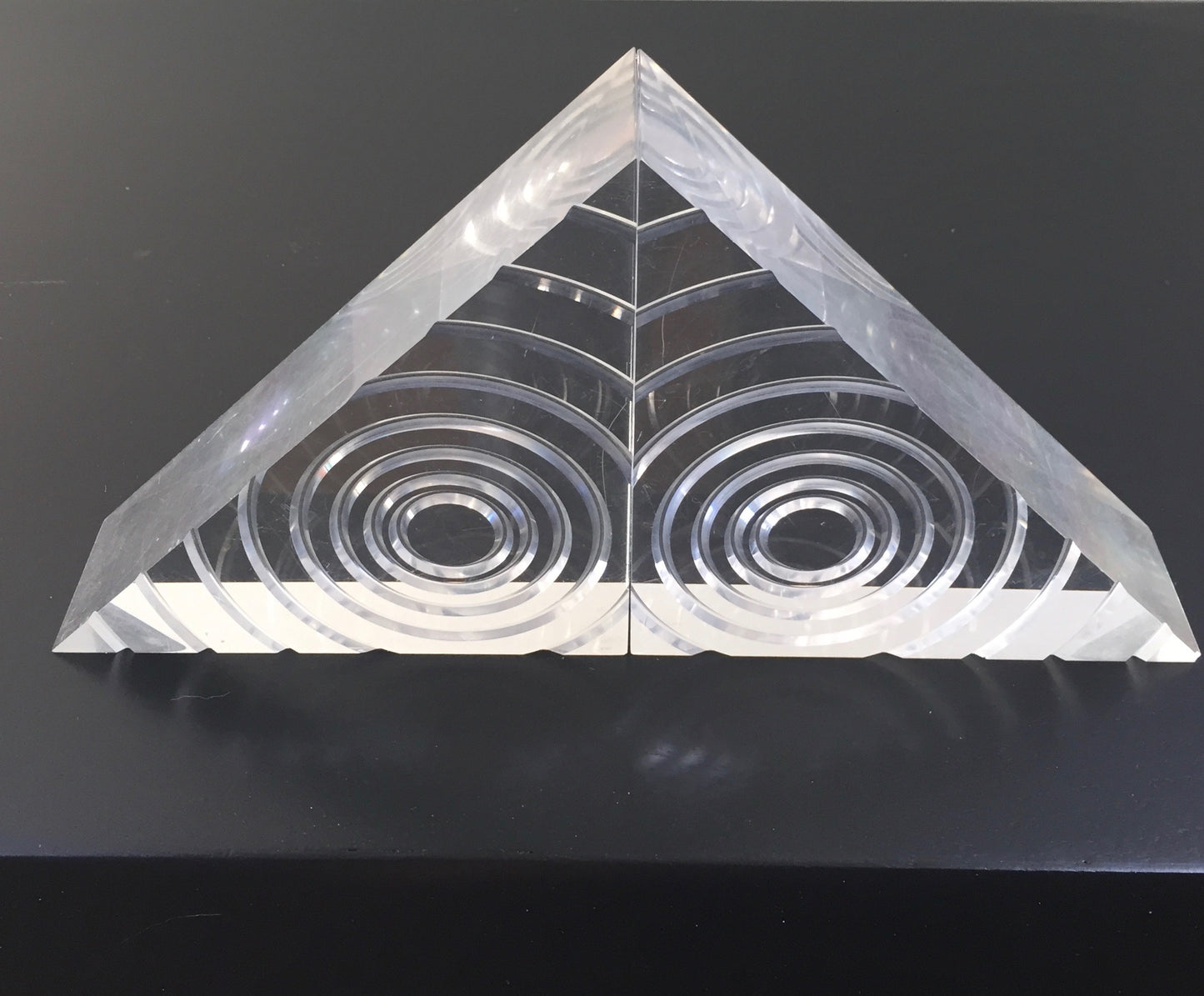 Astrolite Lucite Bookends - a Pair