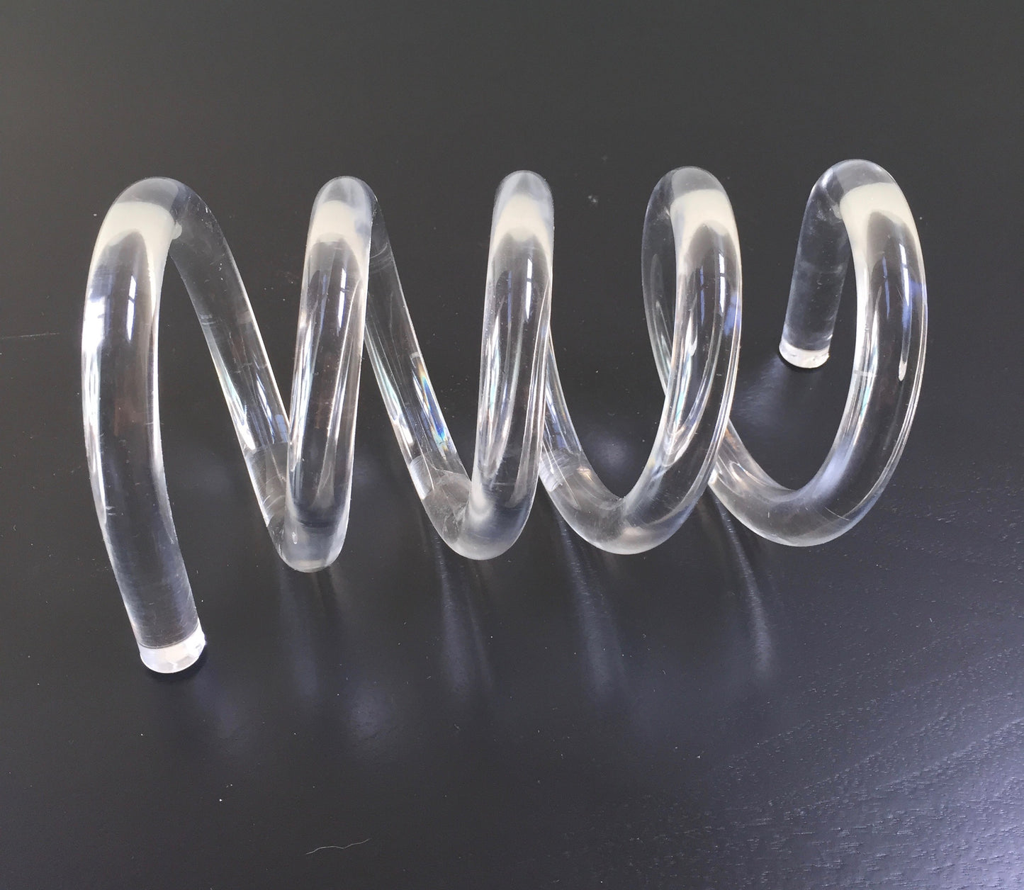 Dorothy Thorpe Lucite Spiral Letter Holder