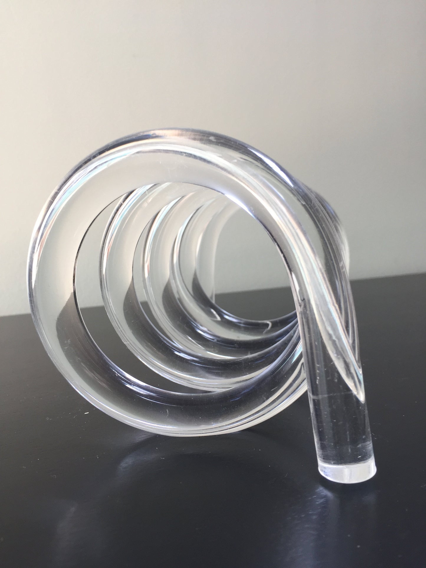 Dorothy Thorpe Lucite Spiral Letter Holder