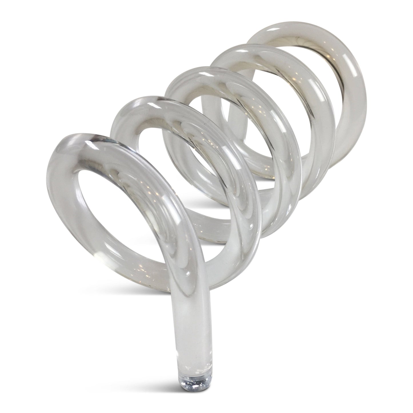 Dorothy Thorpe Lucite Spiral Letter Holder