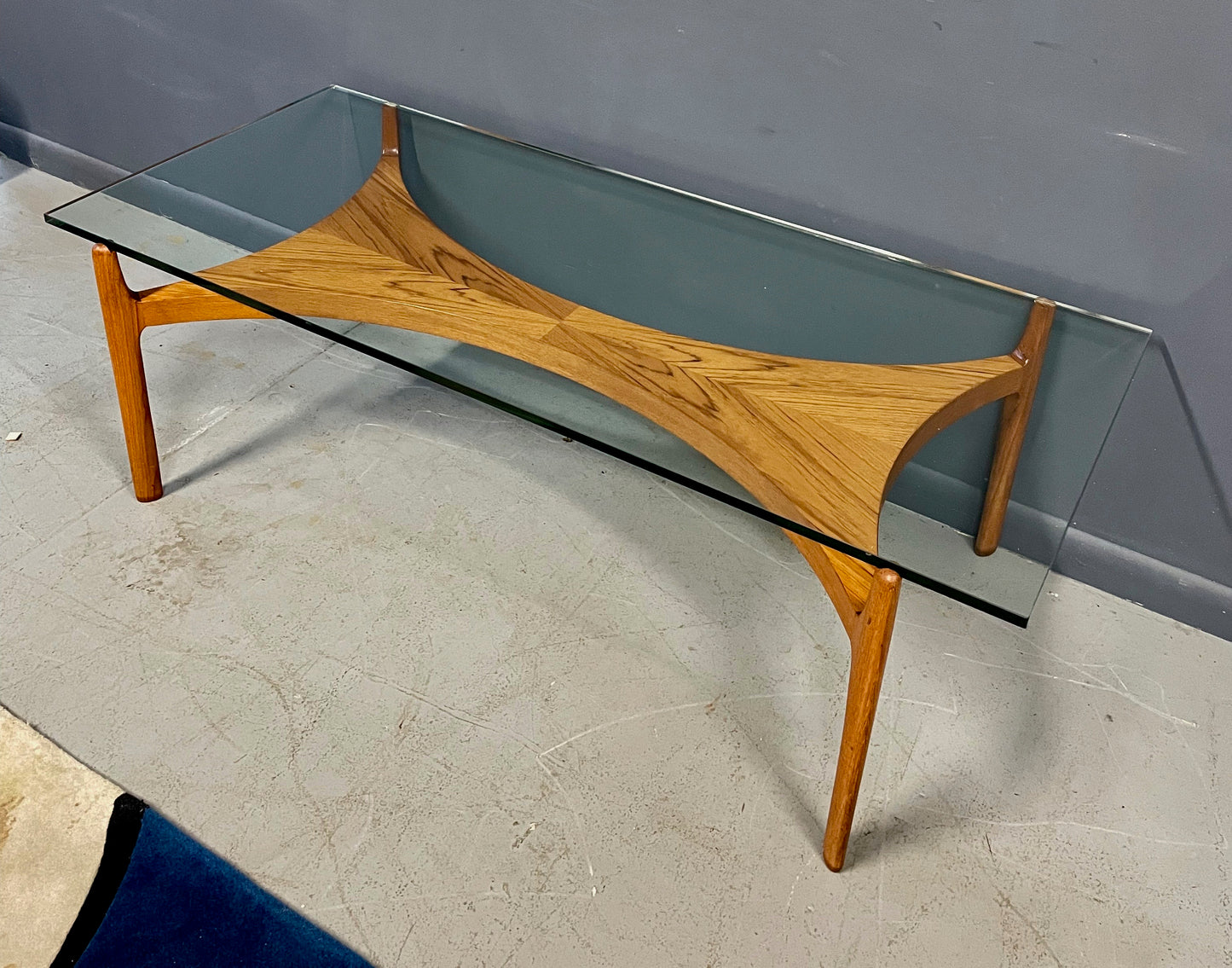 SOLD – Sculptural Teak Coffee Table by Sven Ellekaer for Christian Linneberg
