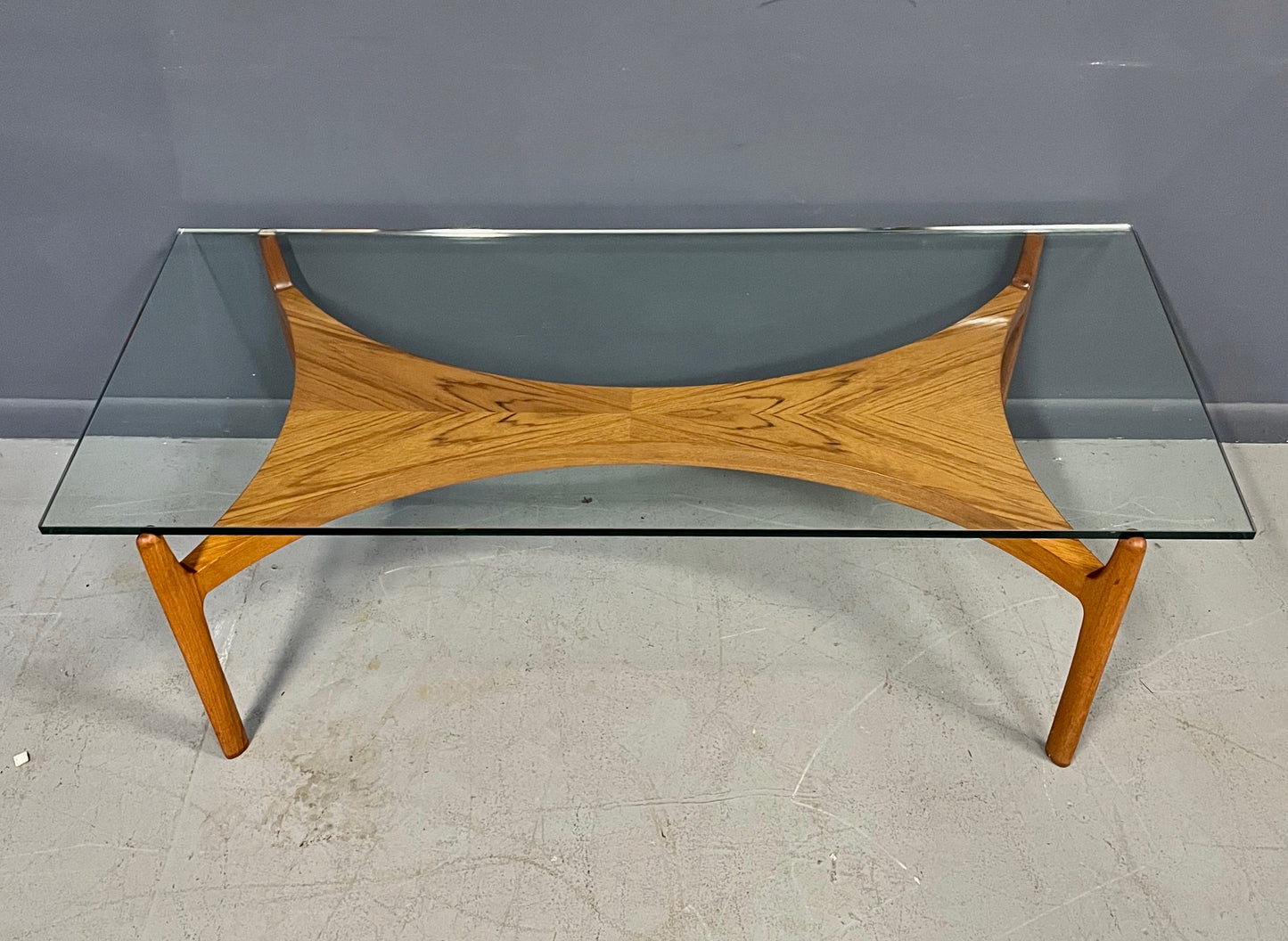 SOLD – Sculptural Teak Coffee Table by Sven Ellekaer for Christian Linneberg