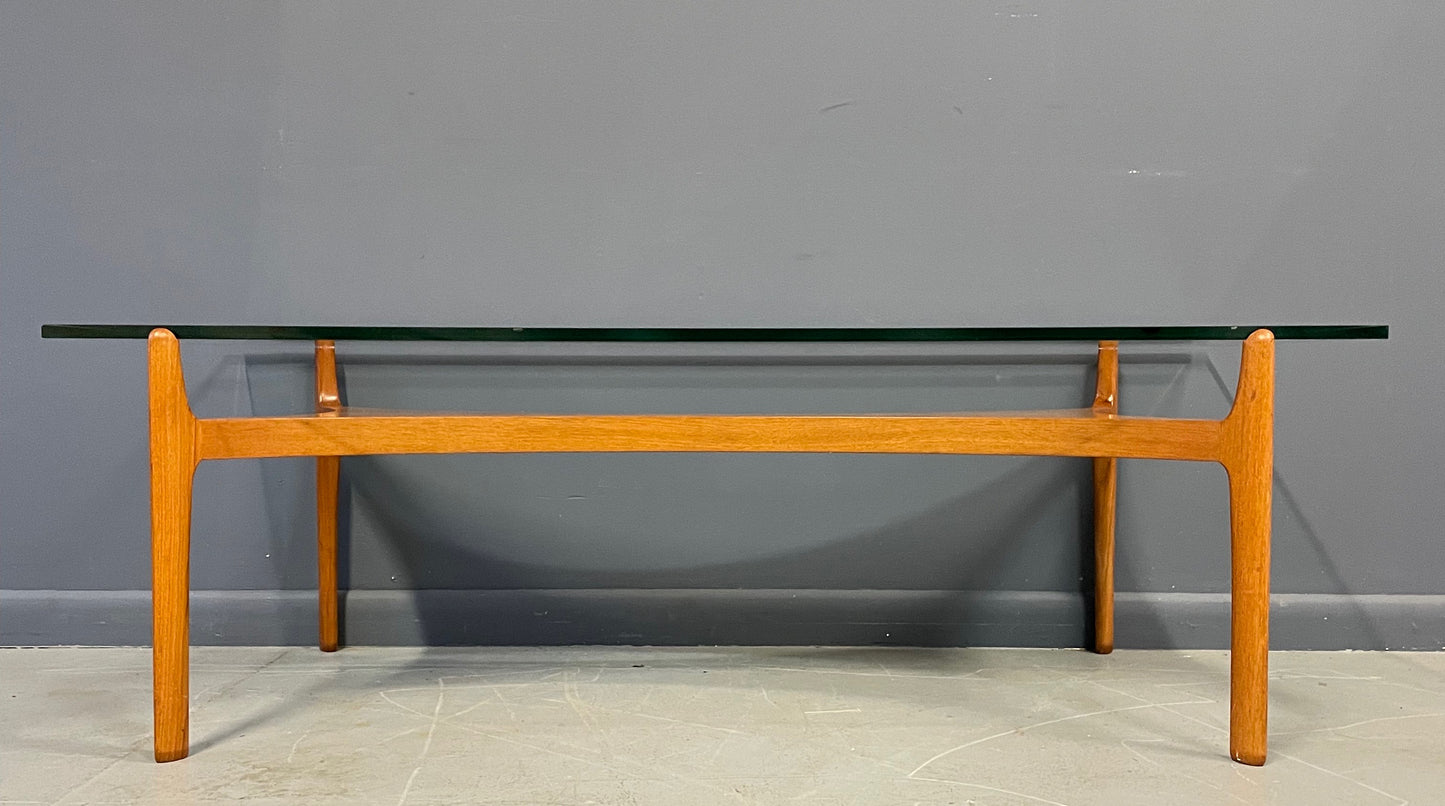 SOLD – Sculptural Teak Coffee Table by Sven Ellekaer for Christian Linneberg