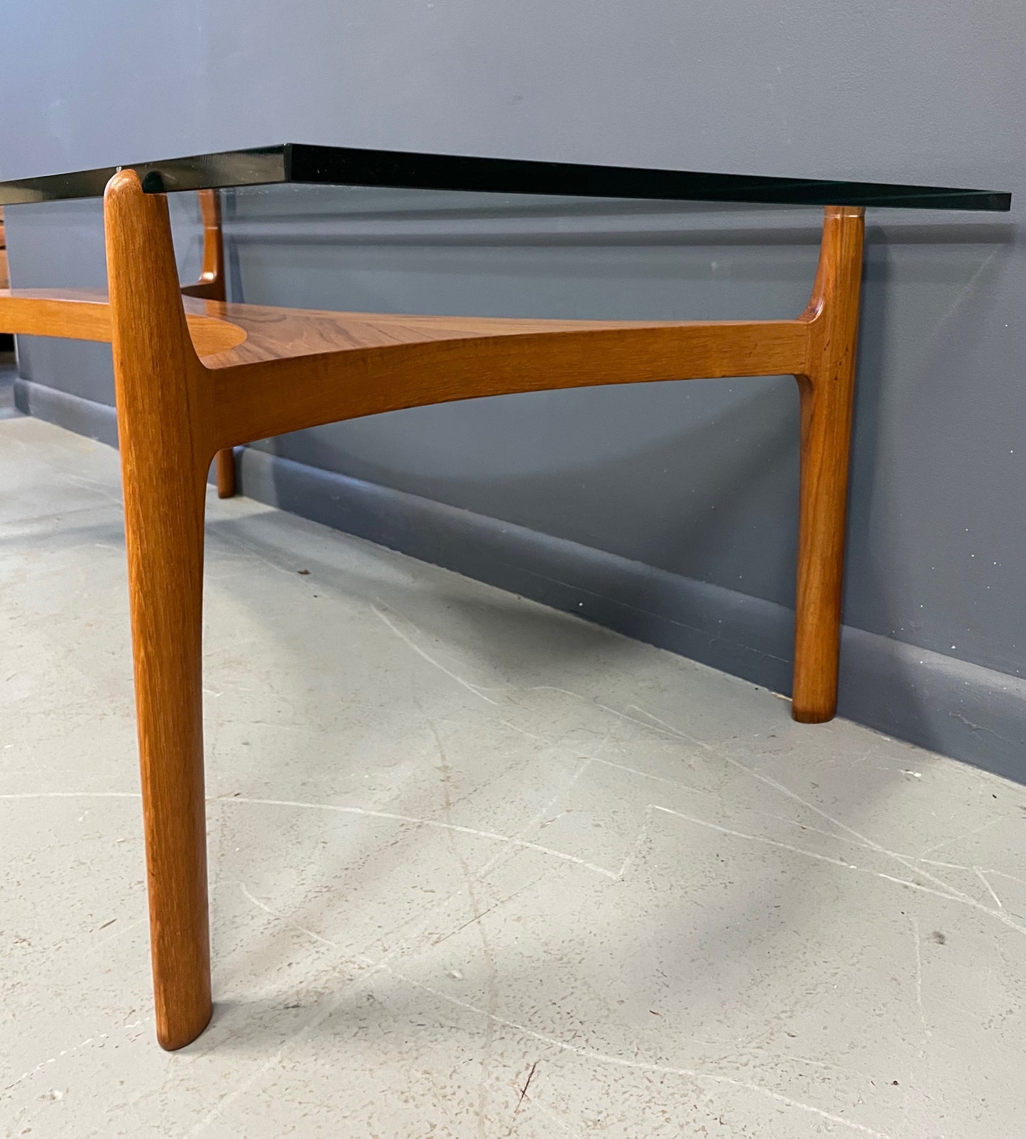 SOLD – Sculptural Teak Coffee Table by Sven Ellekaer for Christian Linneberg