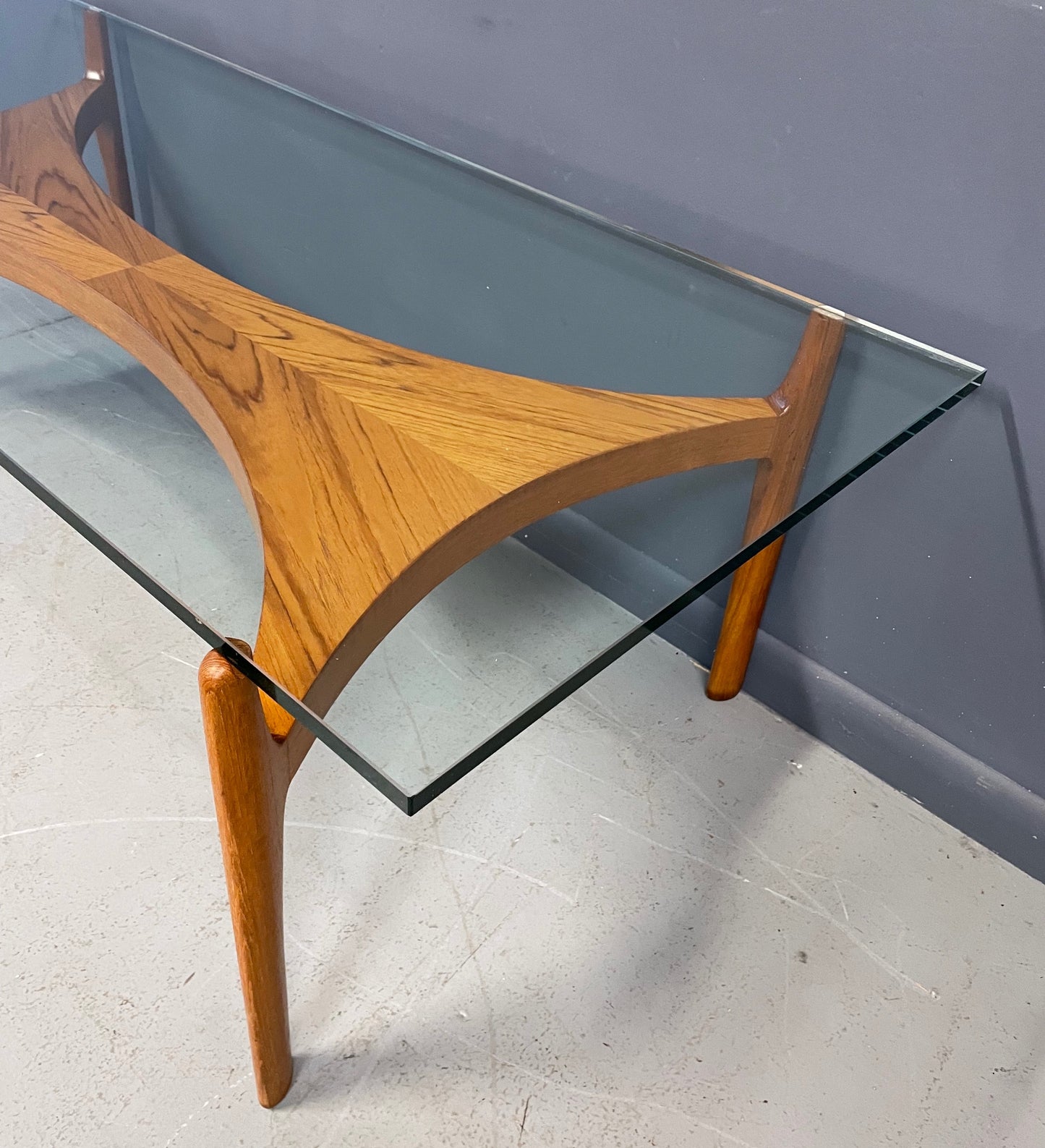 SOLD – Sculptural Teak Coffee Table by Sven Ellekaer for Christian Linneberg