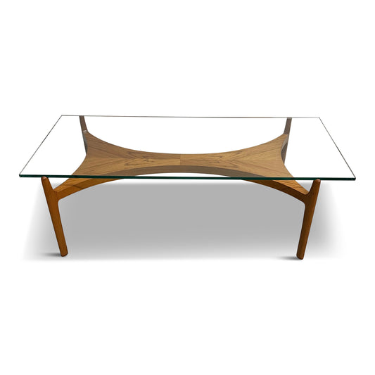 SOLD – Sculptural Teak Coffee Table by Sven Ellekaer for Christian Linneberg
