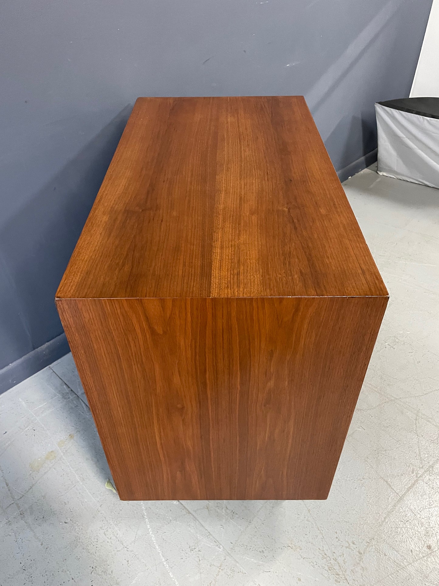 SOLD – George Nelson Early Walnut Two Door Cabinet for Herman Miller Mid Century