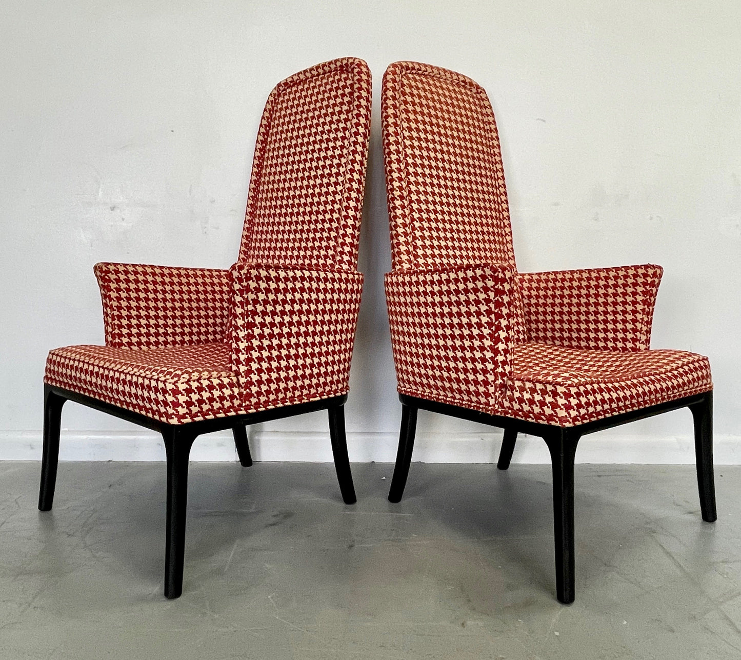 Set of Four High Back Armchair-Dining Chair by Erwin Lambeth for Tomlinson