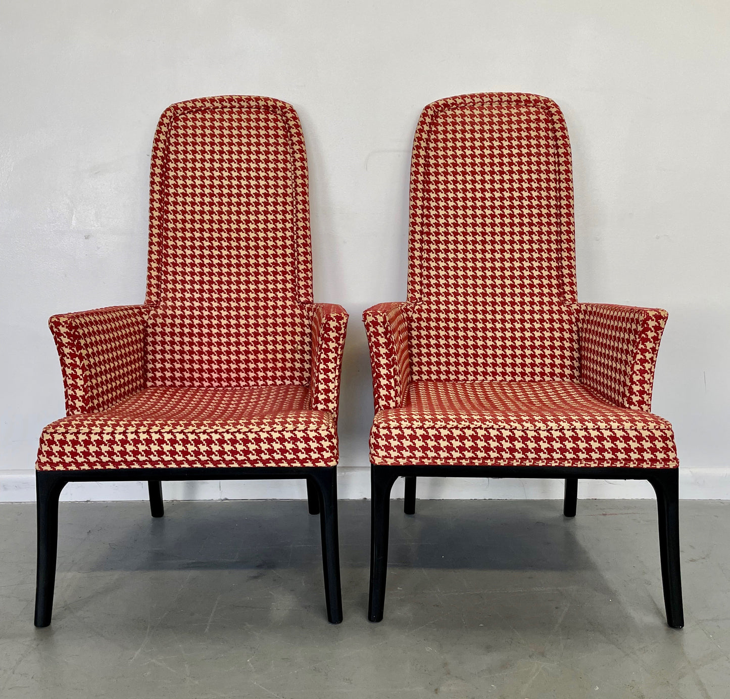 Set of Four High Back Armchair-Dining Chair by Erwin Lambeth for Tomlinson