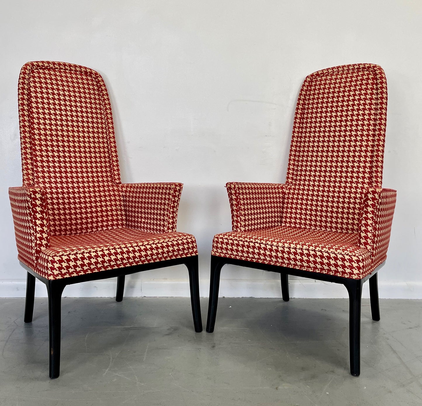 Set of Four High Back Armchair-Dining Chair by Erwin Lambeth for Tomlinson