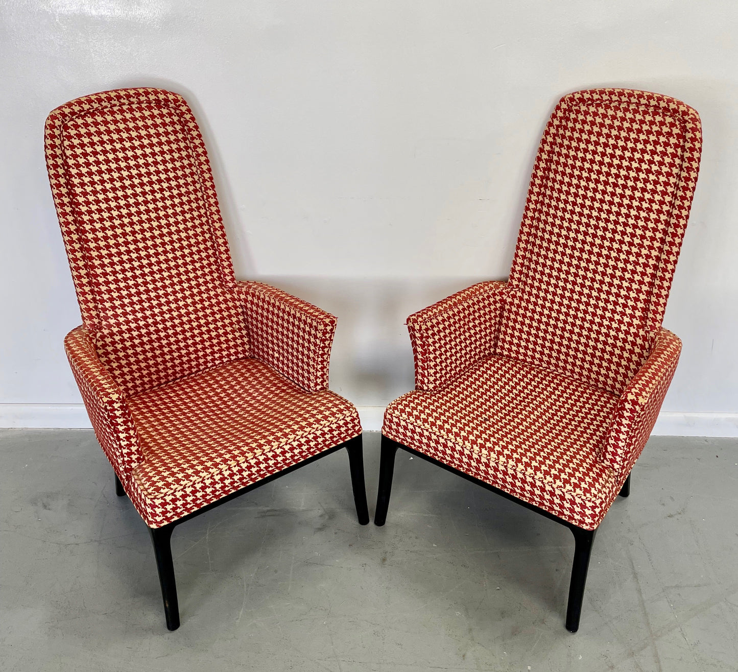 Set of Four High Back Armchair-Dining Chair by Erwin Lambeth for Tomlinson