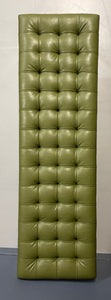 Tufted Leather and Chrome Bench by Lehigh-Leopold in the Style of Ward Bennett