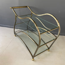 Load image into Gallery viewer, Curvaceous Bar Cart in Brass for Design Institute of America by Milo Baughman