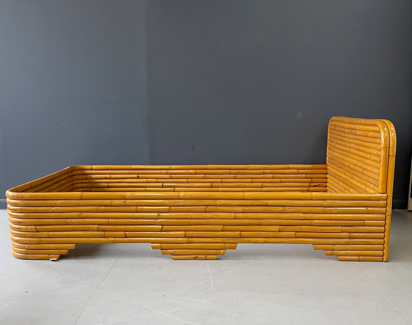SOLD – Bamboo Twin Bed Frame from the New York Apartment of Barbara Streisand