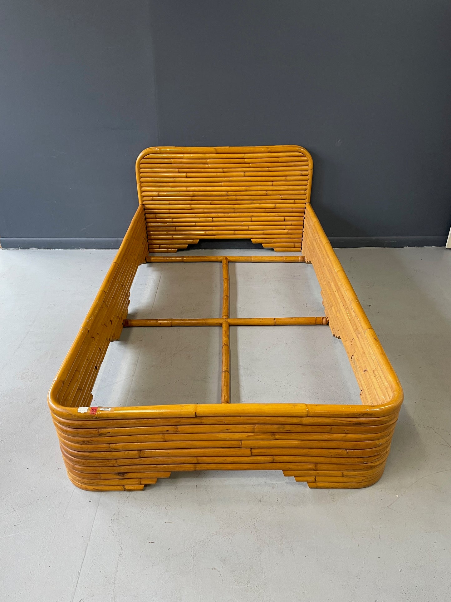 SOLD – Bamboo Twin Bed Frame from the New York Apartment of Barbara Streisand