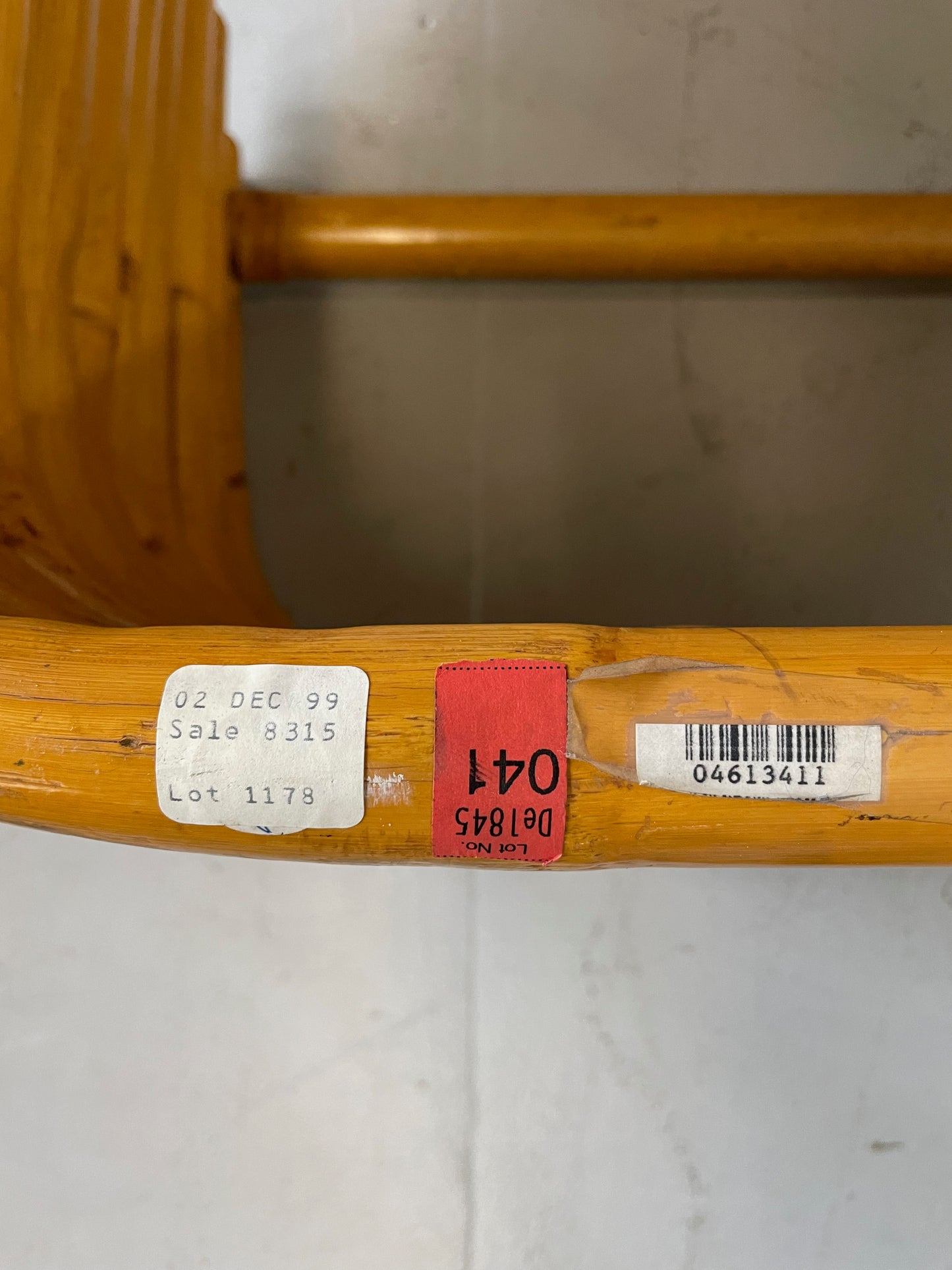 SOLD – Bamboo Twin Bed Frame from the New York Apartment of Barbara Streisand