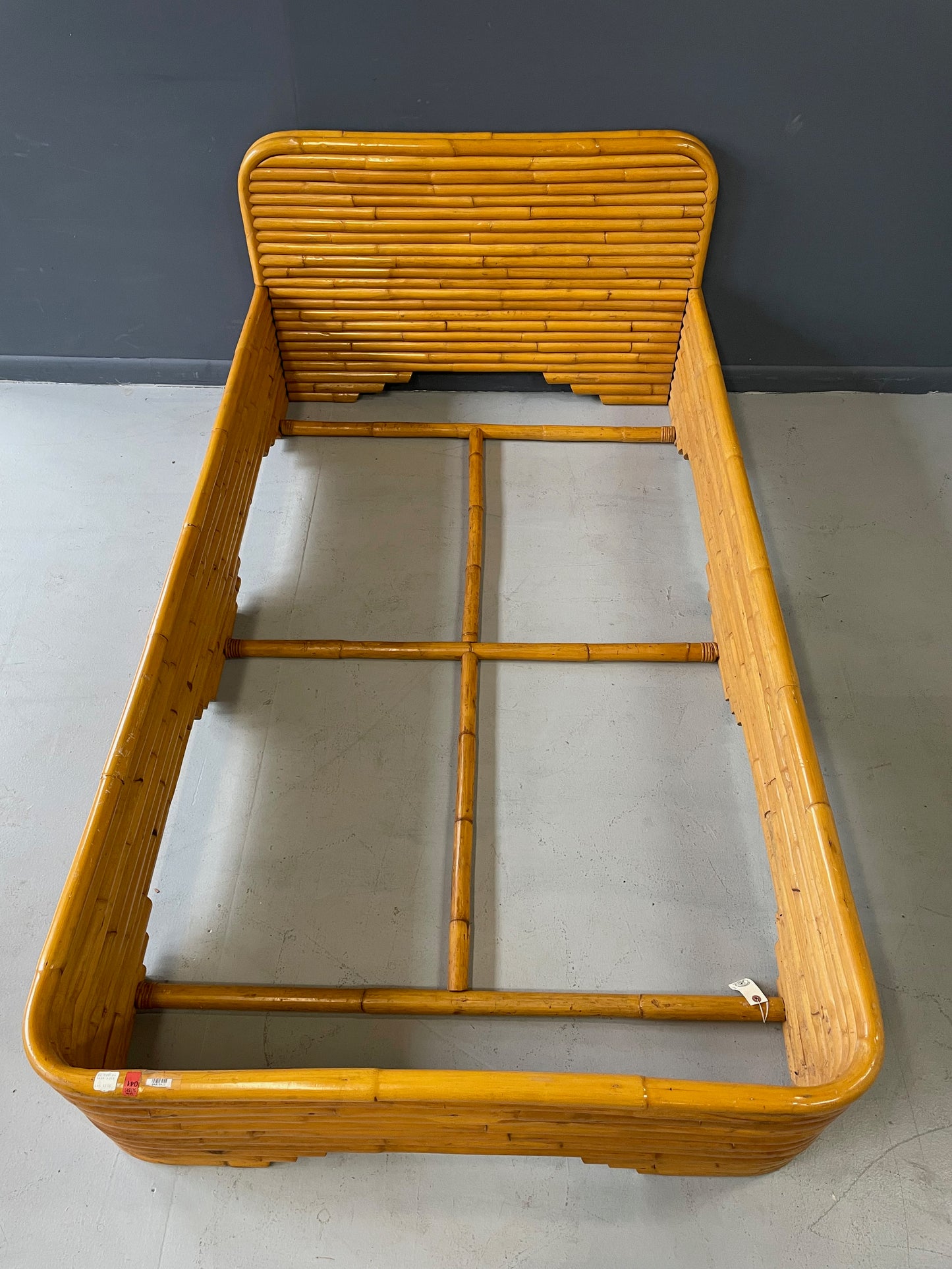 SOLD – Bamboo Twin Bed Frame from the New York Apartment of Barbara Streisand