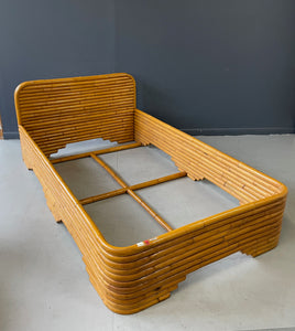 Bamboo Twin Bed Frame from the New York Apartment of Barbara Streisand